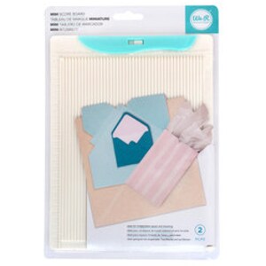 May include: White scoring board with a blue and white envelope design. The board is labeled "Score Boards, Envelope Die, Tabletop Die, Make It Handmade, Scoring Tool".