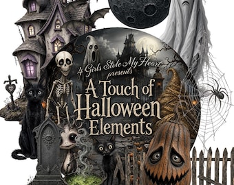New 4GirlsStoleMyHeart 3D PET PRECUT XL Washi Tape- A Touch of Halloween Elements