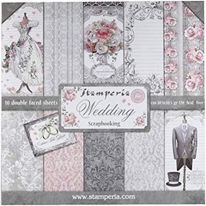 Stamperia-Mariage-12 × 12 blocs de papier
