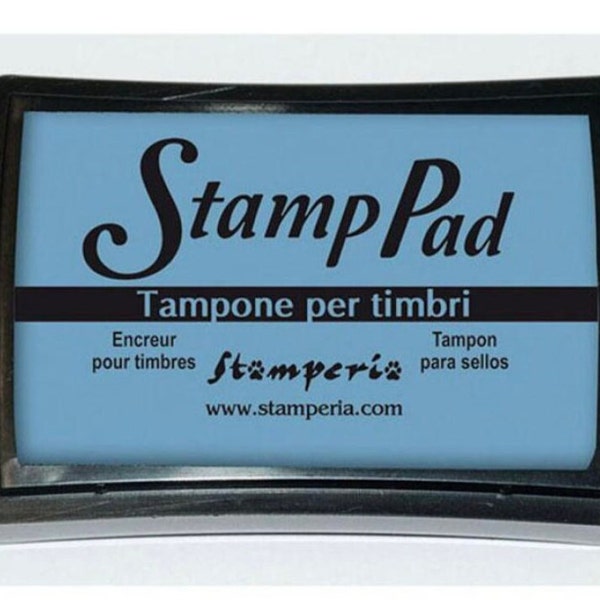 Tampon pigmentaire lumineux Stamperia Big - Bleu TAILLE: Grand