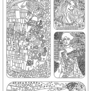 Stamperia Soft Mould A4 - Klimt masterpieces