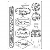 Stamperia Soft Mould A5 - Rose Parfum plates
