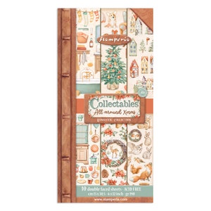 Stamperia Collectables 10 feuilles 15 x 30,5 (6 x 12 po.) - Tout Noël