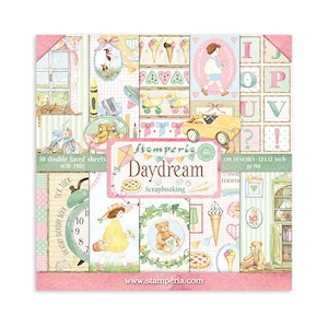 Bloc de papier Stamperia-Daydream 8 x 8