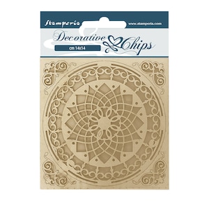 Stamperia Chips decorative cm 14x14 - Piatto Casa Granada