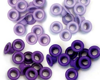 WeRMemoryMakers Eyelet 60 Piece Set-Purple