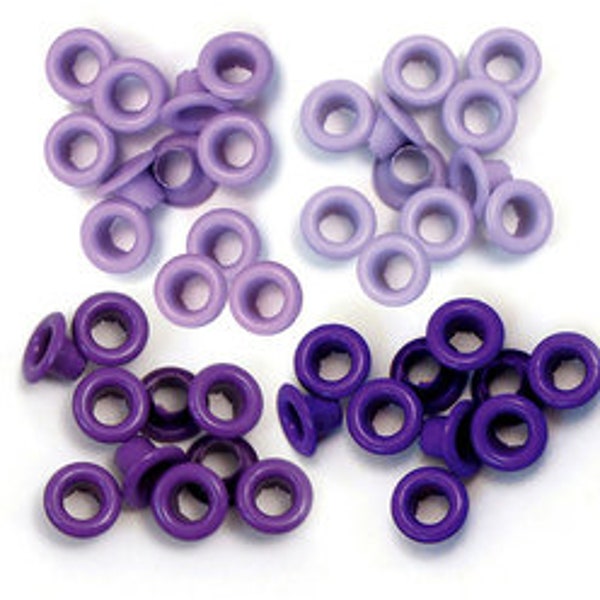 WeRMemoryMakers Eyelet 60 Piece Set-Purple