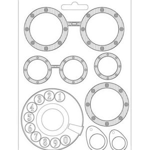 Stamperia Soft Mould A5 - Lady Vagabond Lifestyle goggles