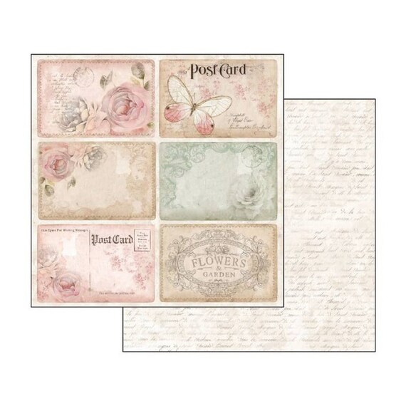 Stamperia International Stamperia-Scrapbooking Pad-Garden of Promises, White, OSFA