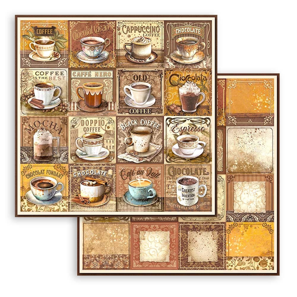 Stamperia Coffee And Chocolate 8X8 Double-Sided Paper Pad, 10/Pkg (S –  Only One Life Creations