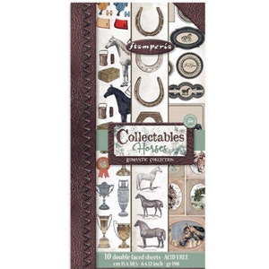 Stamperia Collectables 10 feuilles 15 x 30,5 (6 x 12 po.) - Chevaux romantiques