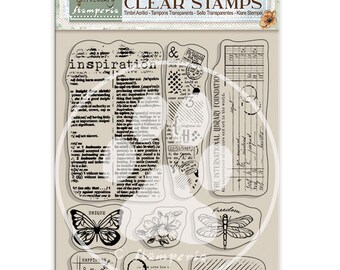 Stamperia Acrylic stamp cm 14x18 - Create Happiness Secret Diary Inspiration