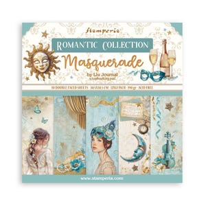 Stamperia-Mascarade-12 × 12 blocs de papier