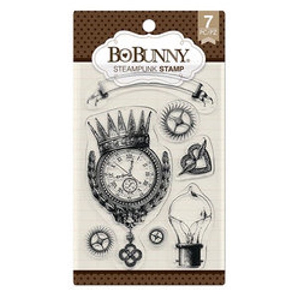 Bo Bunny STEAMPUNK Stamps (7 PIECE)