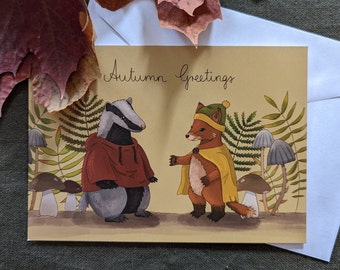 Carte postale Salutations d’automne