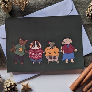 Carte postale Weihnachten Freunde