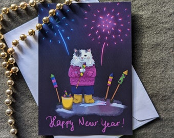 Postkarte Happy New Year