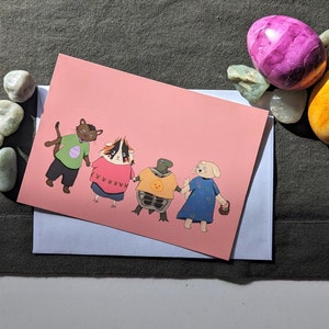 Postkarte Ostern Freunde