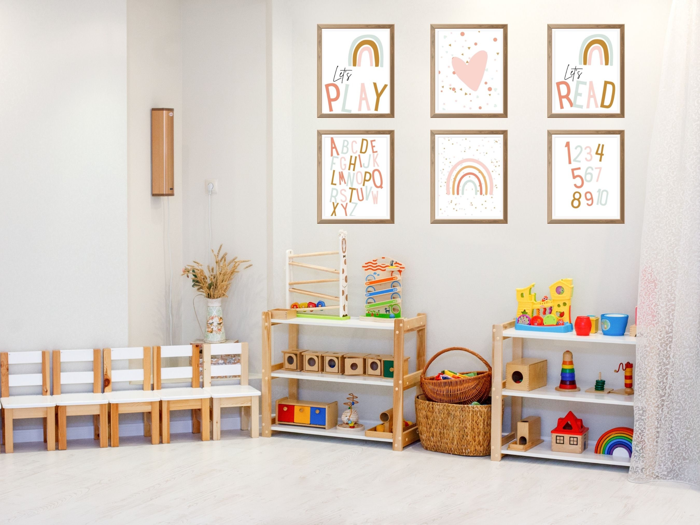 Printable Wall Art, Set of 6 Classroom/playroom Kids Posters - Etsy