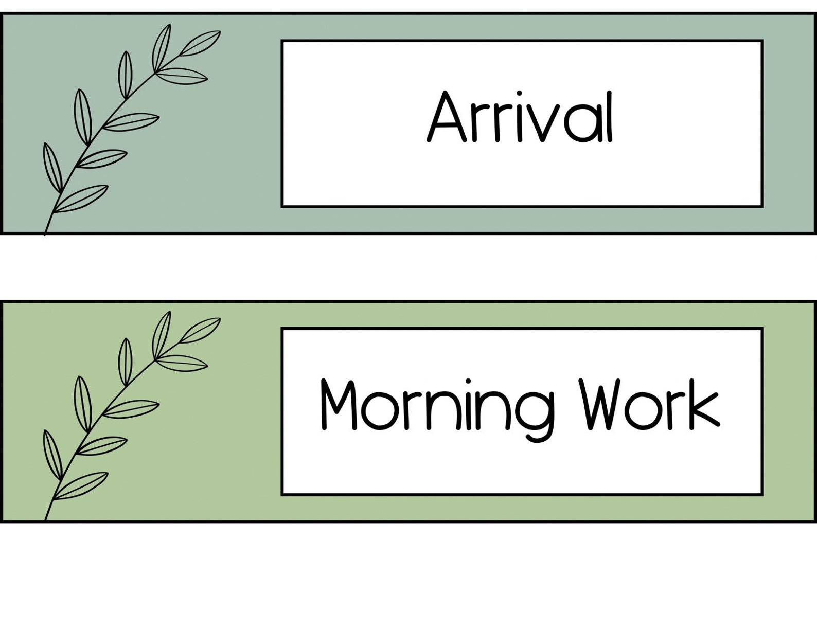 Plant Schedule Example