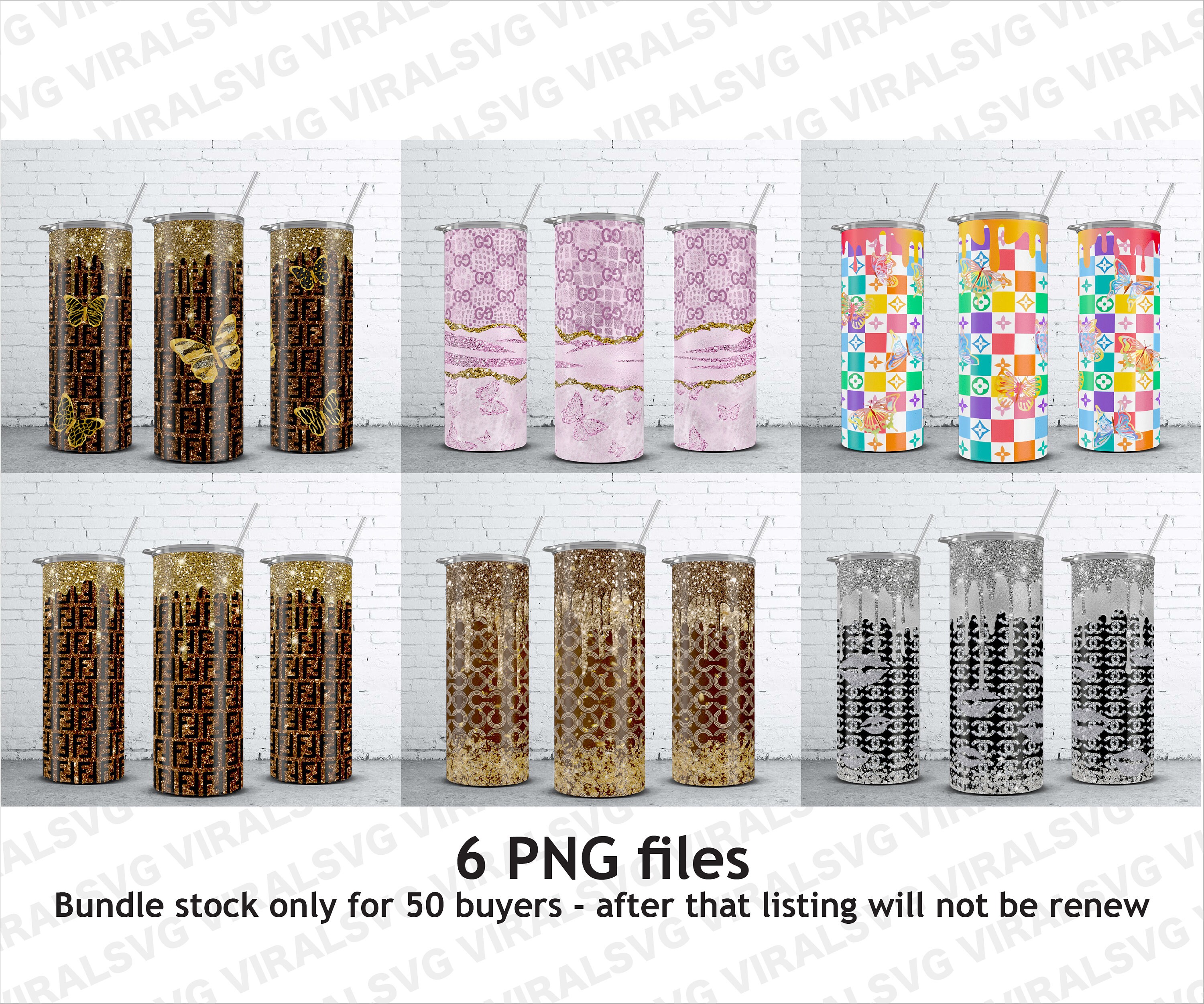 Designer Bag Tumbler Wrap Bundle Fashion Designer Bag Etsy Canada