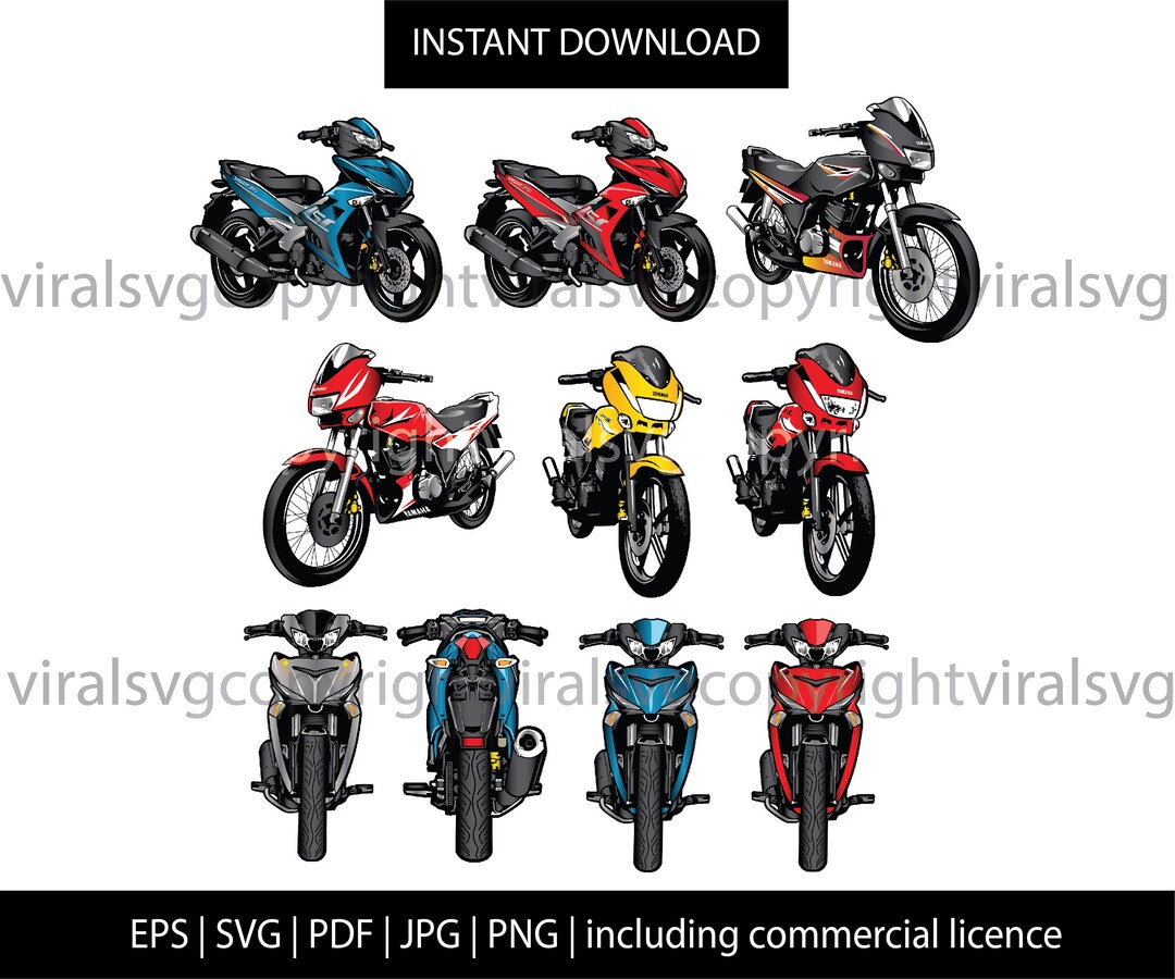 Bundle Motorcycle SVG, Motorbike Pod, Chopper Vector, Motorcycle ...
