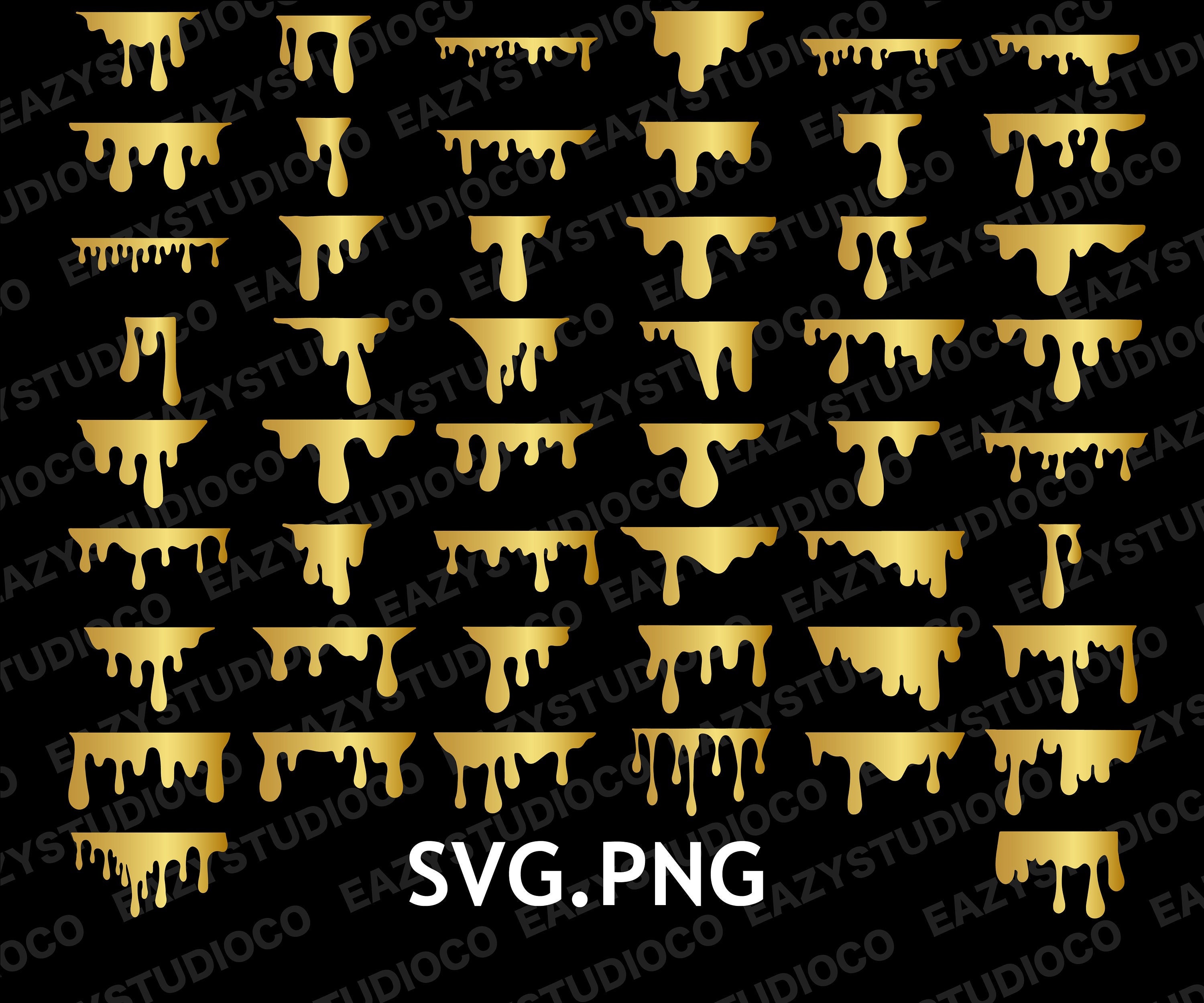 50 Dripping SVG Bundle, Dripping Borders Svg, Dripping Borders, Drip Svg, Paint Svg, Blood Drip, Silhouette, Cut files Circut cutting files