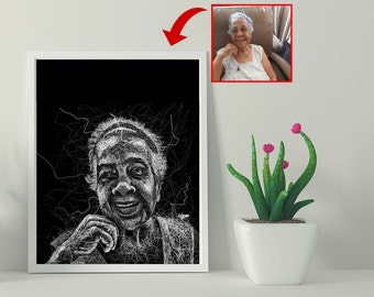 Ritratto di famiglia personalizzato, ritratto di gatto, ritratto da foto, ritratto di animale domestico personalizzato da foto, ritratto, regalo personalizzato, regalo unico