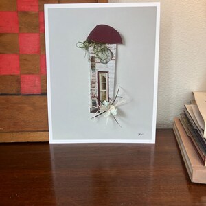 The Clock Tower- Print of Hand- Made, Whimsical Collage Art