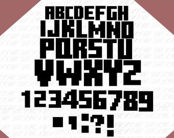 minecraft alphabet etsy