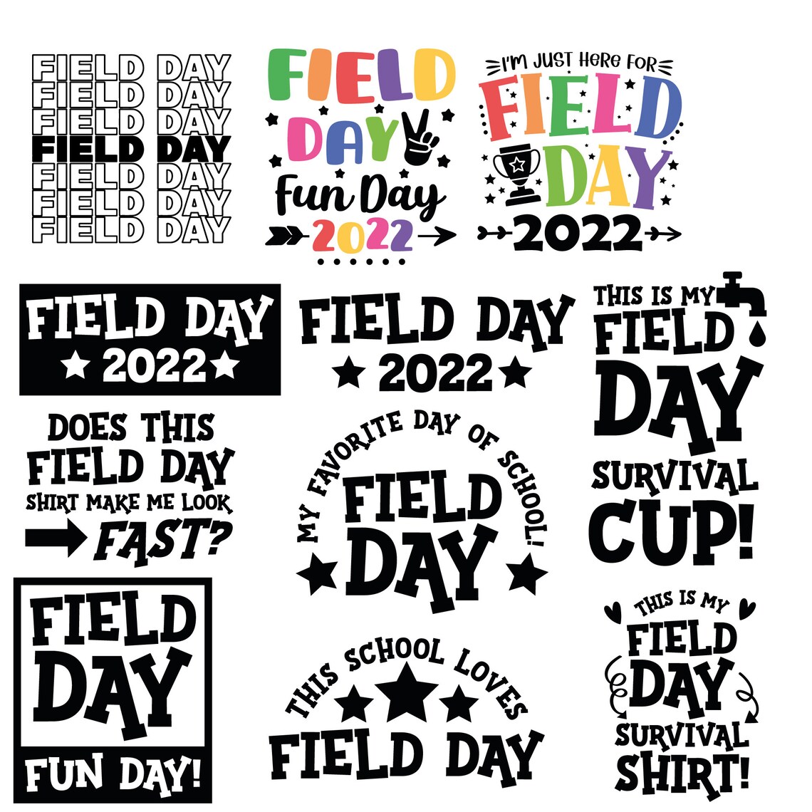 Field Day 2022 Svg Field Day Svg Bundle School Svg End of Etsy UK