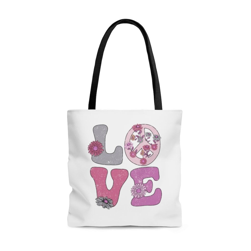 Peace Symbol Colorful Purse Tote Bag Handbag For Women - Bestiewisdom