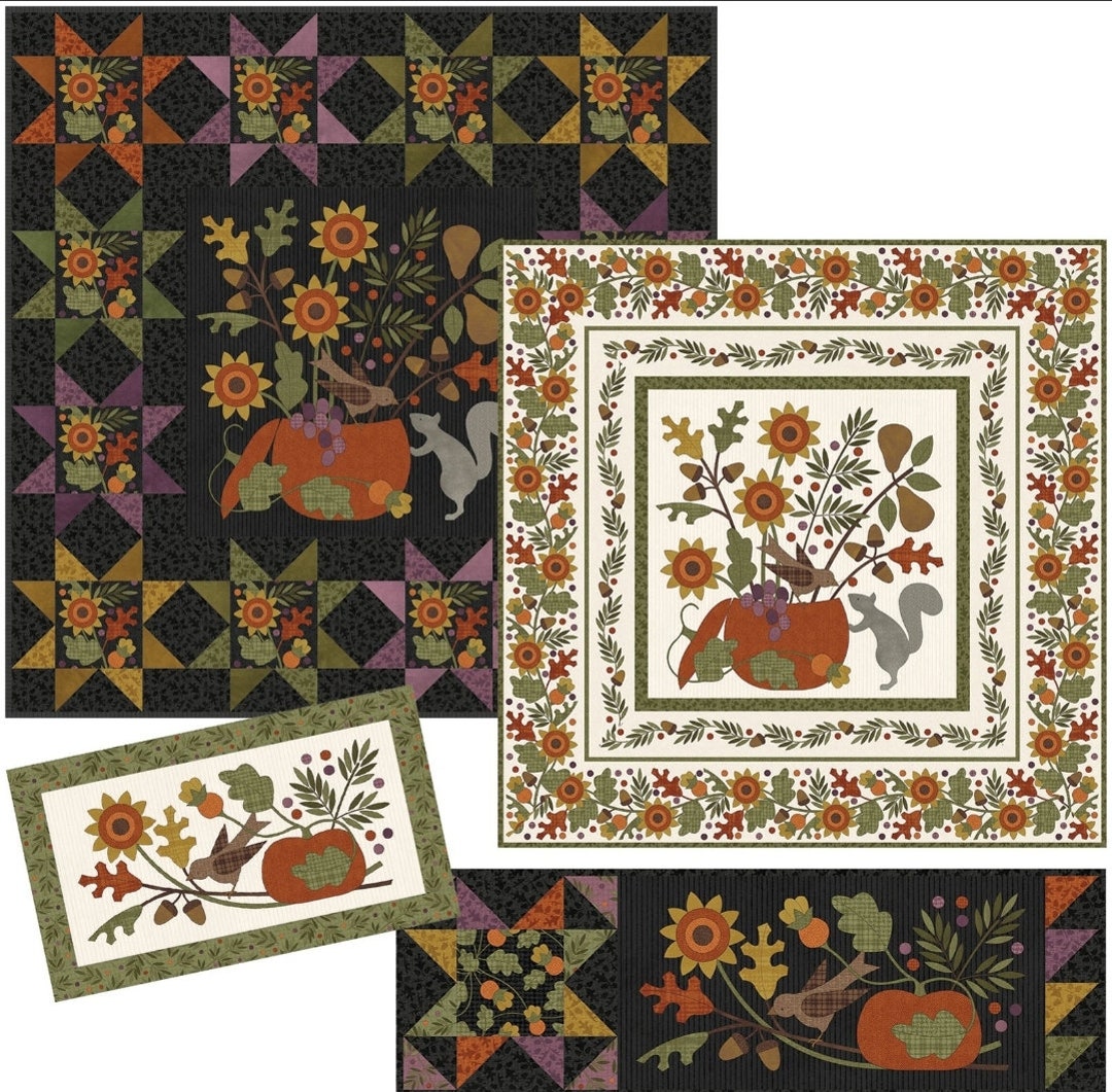 Autumn Harvest Quilt Kit by Bonnie Sullivan for Maywood Studio Top