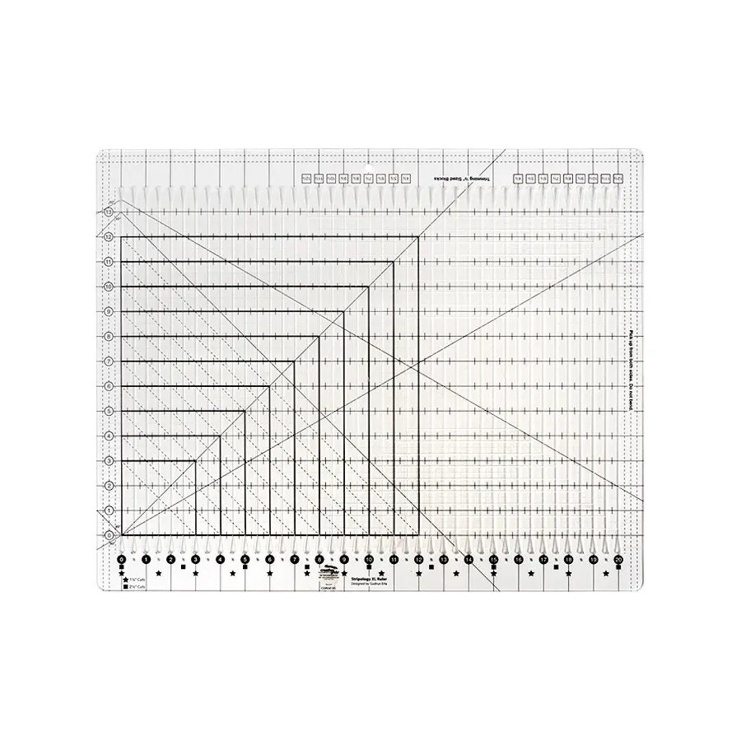 XL Stripology Ruler by Creative Grids Ruler Size 18x22 Rotary Cutter ...