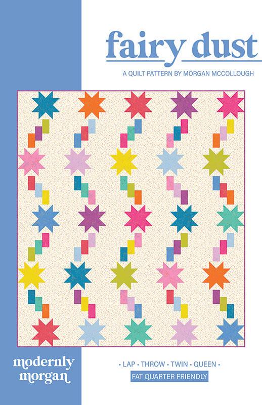 Fairydust Quilt Pattern 4 Size Variations by Modernly Morgan, Fat Quarter Friendly, Begginer Friendly Quilt,  Scrap Friendly,  Modern Quilt