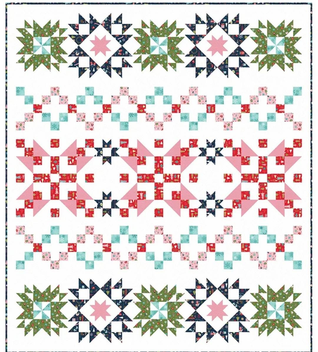 Merry Making Quilt Kit by It's so Emma, Kimberbell Basics and Cup of