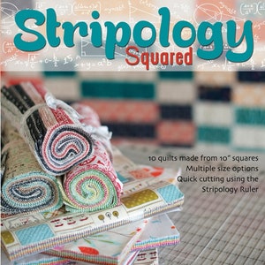 Stripology Squared Quilt Pattern Book By Erica Gudrun For G. E. Design - 10 Quilt Patterns