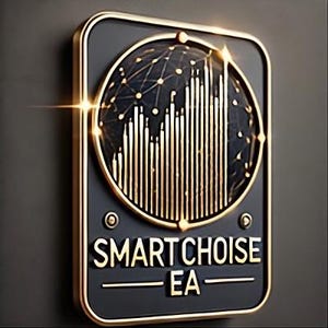 Peut inclure: Une plaque rectangulaire avec une finition mate sombre et une bordure dorée. Le centre présente un emblème circulaire avec un graphique à barres doré sur un motif de globe sombre. Sous l'emblème, le texte SMART CHOISE EA est en lettres dorées.