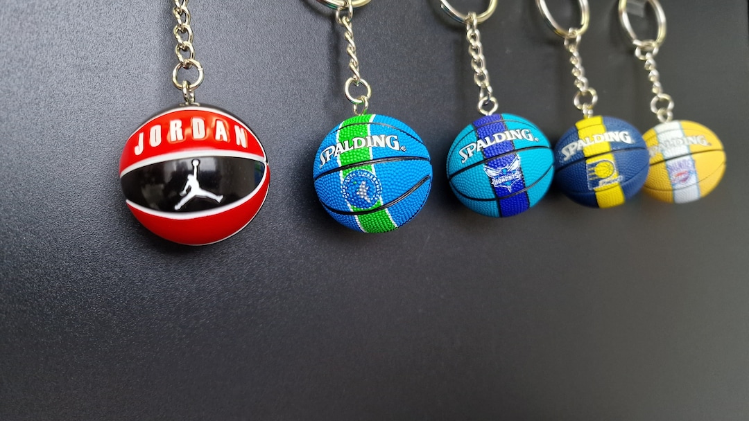 NBA Keychain Basketball Accessories, Birthday Gift, Gift Ideas, Vintage