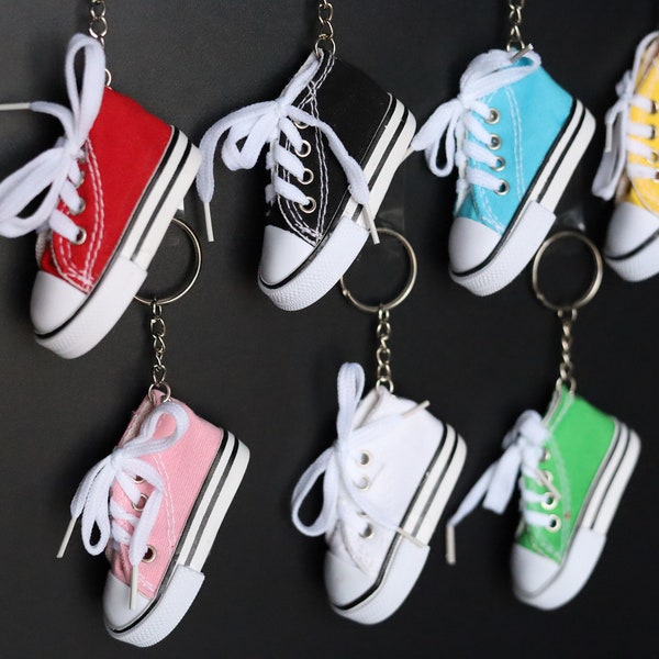 All Star Converse Keychains, Sneakers Keychains, Vintage Keychain, Canvas shoe charm Keychains, 3D Converse, Tennis Sports Shoes Keychain