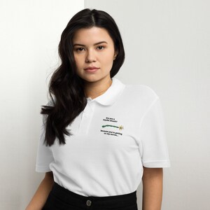 Unisex Nerve Joke pique polo shirt