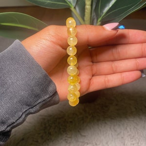 8mm Natural Citrine Bracelet