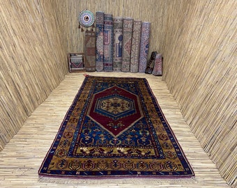 Bohemian Rug, Turkish Oushak Rug, Handmade Wool Rug, Area Rug, Oriental Rugs, Farmhouse Decor, Modern decor, office decor, Unique Decor,