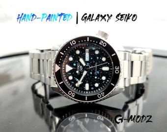 Limited to 1 | Hand Painted Seiko 5 Sport Galaxy | Unique Artist Timepiece