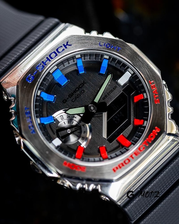 限定10個｜アーティストによるハンドペイントG-SHOCK GM-2100 ペプシ
