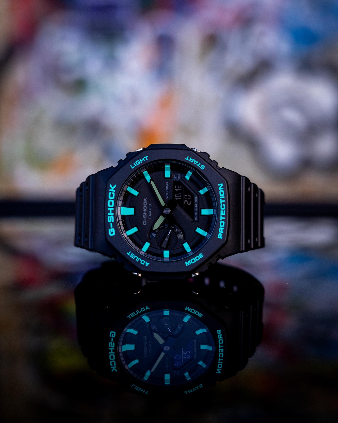 Casio Mod Custom Gshock Turquoise Modified GA2100 Mod High-quality ...