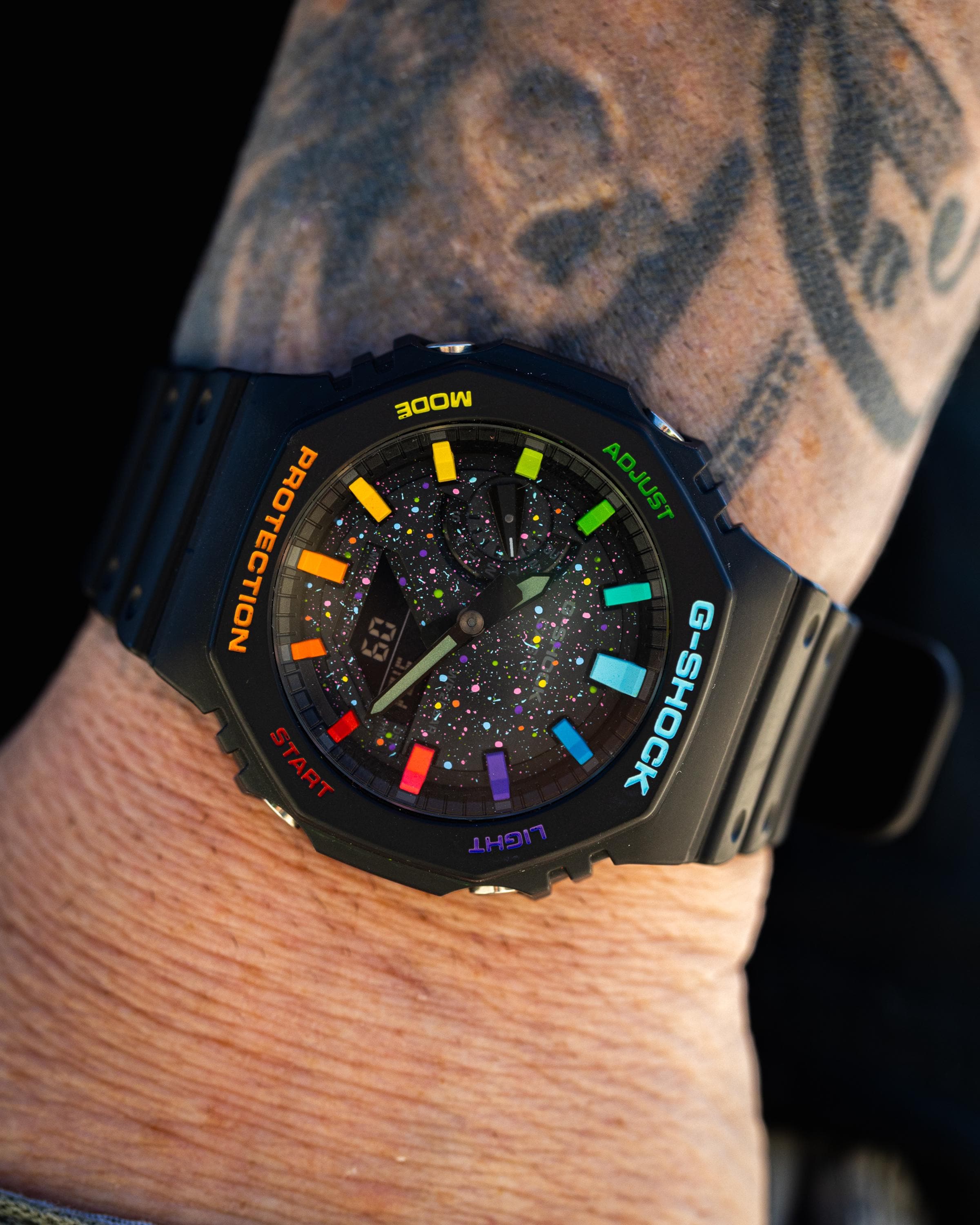 Casioak Rainbow Galaxy GA-2100 Mod - G-modz High-quality G-shock