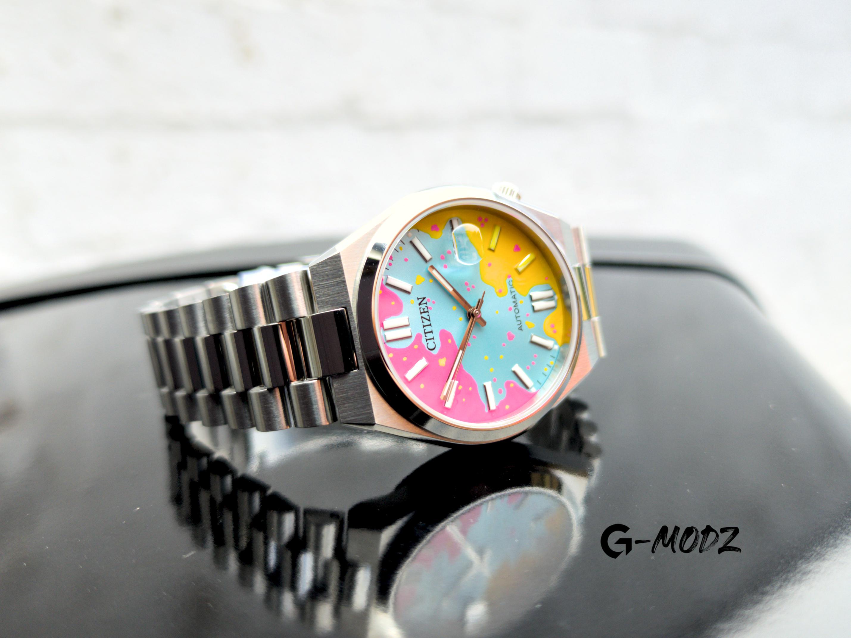 Hand-painted Citizen Tsuyosa NJ0151 Candy Mod | Bespoke Custom