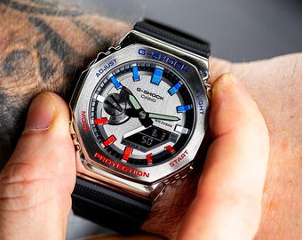 限定10個｜アーティストによるハンドペイントG-SHOCK GM-2100 ペプシ