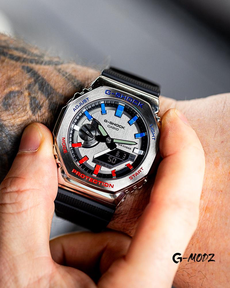 限定10個｜アーティストによるハンドペイントG-SHOCK GM-2100 ペプシ